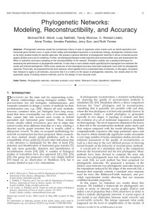 Phylogenetic Networks: Modeling, Reconstructibility, and Accuracy