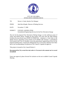 CITY OF COLUMBIA INTER-OFFICE MEMORANDUM TO: