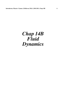 Chap 14B Fluid Dynamics