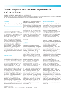 Current diagnosis and treatment algorithms for anal incontinence
