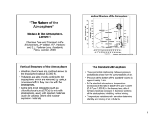“The Nature of the Atmosphere” Module 4: The Atmosphere, Lecture 1