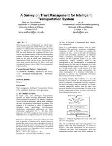 A Survey on Trust Management for Intelligent Transportation System