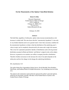 On the Monotonicity of the Option-Value/Risk Relation