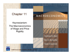 Chapter 11 Keynesianism: The Macroeconomics of Wage and Price