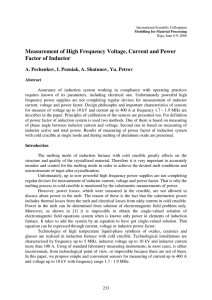 Measurement of High Frequency Voltage, Current and Power Factor of Inductor
