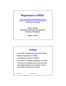 Regression in SPSS