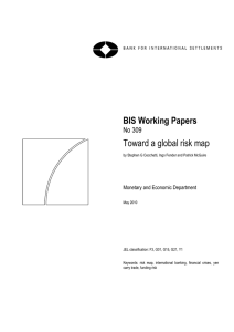 BIS Working Papers Toward a global risk map  No 309