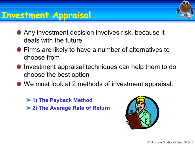 Investment Appraisal