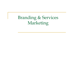 Branding &amp; Services Marketing