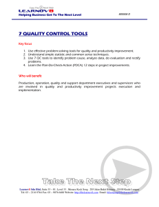 7 QUALITY CONTROL TOOLS