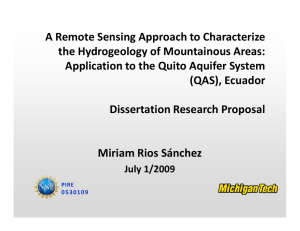 A Remote Sensing Approach to Characterize the Hydrogeology of Mountainous Areas: