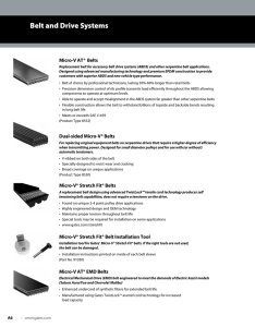 Belt and Drive Systems Micro-V AT® Belts