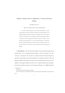 Indicator Function and its Application in Two-level Factorial Designs