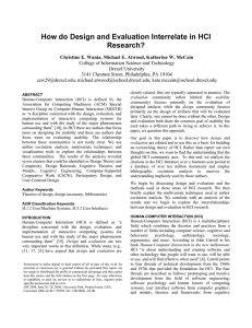 How do Design and Evaluation Interrelate in HCI Research?