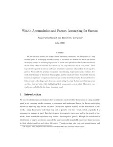 Wealth Accumulation and Factors Accounting for Success July, 2008