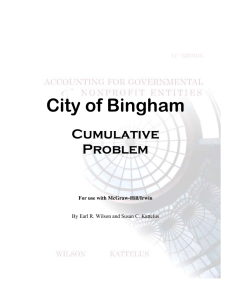 City of Bingham  Cumulative Problem