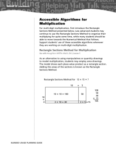 Accessible Algorithms for Multiplication Level 2