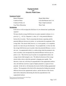 Equipotentials Electric Field Lines