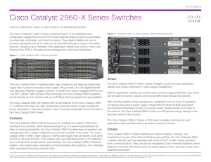 Cisco Catalyst 2960-X Series Switches At-A-Glance