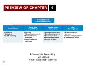 PREVIEW OF CHAPTER 4 Intermediate Accounting 15th Edition
