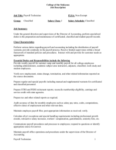 Technician FLSA:  Under the general direction and supervision of the Director of...