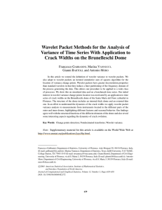 Wavelet Packet Methods for the Analysis of