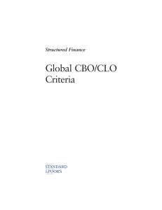 Global CBO/CLO Criteria Structured Finance