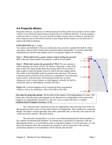 4-4 Projectile Motion