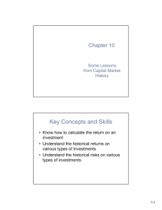 Key Concepts and Skills Chapter 10