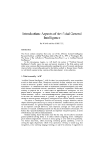 Introduction: Aspects of Artificial General Intelligence