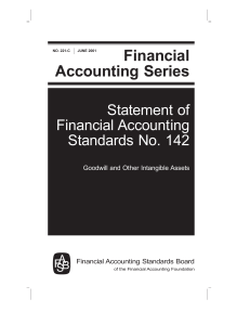 Financial Accounting Series Statement of Financial Accounting