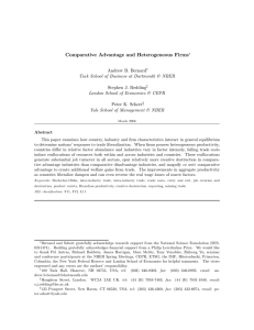 Comparative Advantage and Heterogeneous Firms