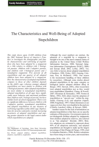 The Characteristics and Well-Being of Adopted Stepchildren