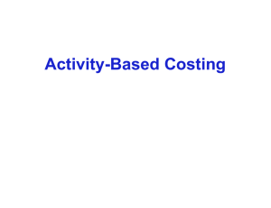 Activity-Based Costing