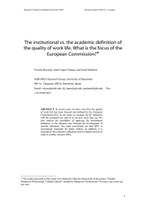 The institutional vs. the academic definition of European Commission?