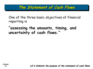 The Statement of Cash Flows “assessing the amounts, timing, and