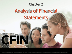 Analysis of Financial Statements Chapter 2