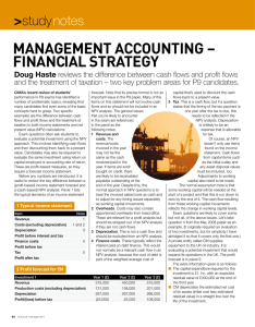 MANAGEMENT ACCOUNTING – FINANCIAl sTrATEGy &gt; notes
