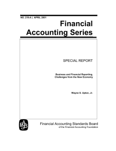 Financial Accounting Series SPECIAL REPORT