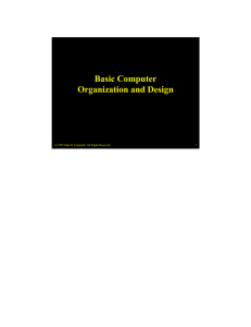 Basic Computer Organization and Design  1