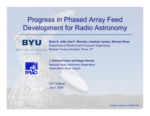 Progress in Phased Array Feed