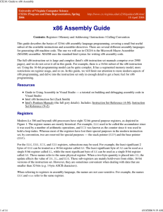 x86 Assembly Guide