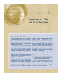 11 CHAPTER Investments in Debt and Equity Securities