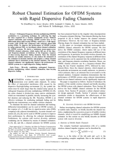 Robust Channel Estimation for OFDM Systems with Rapid Dispersive Fading Channels