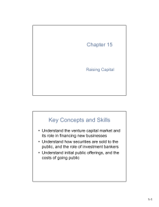 Key Concepts and Skills Chapter 15