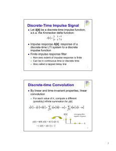 Discrete-Time Impulse Signal [ ]