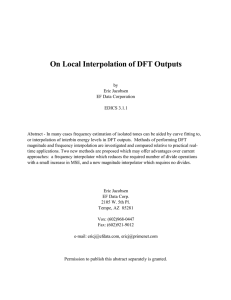 On Local Interpolation of DFT Outputs