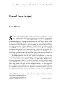 S Central Bank Design Ricardo Reis