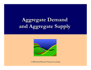 Aggregate Demand and Aggregate Supply © 2003 South-Western/Thomson Learning