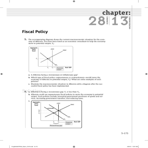 28 13 chapter: Fiscal Policy